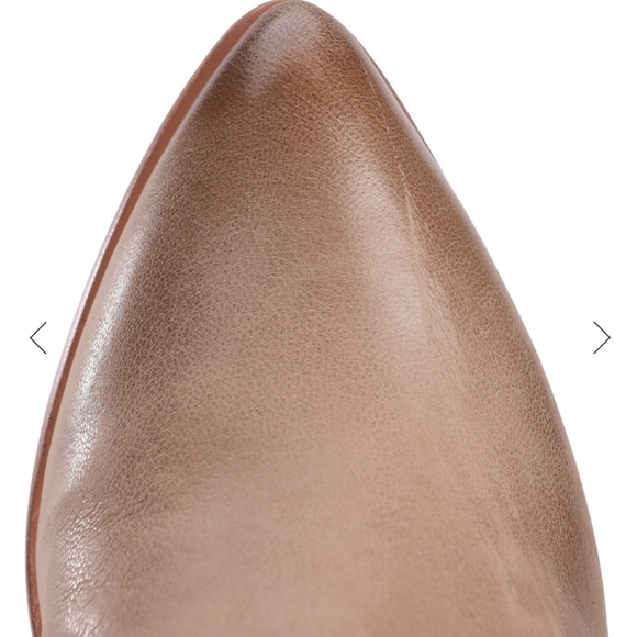 NWOT 9.5 FRYE RAINA BOOTIES BIEGE pointed toe - Picture 2 of 12